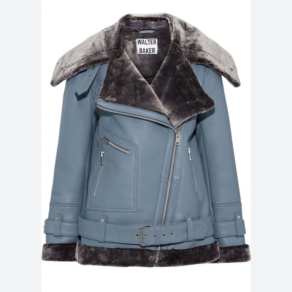 WALTER BAKER CELINE LEATHER JACKET - small